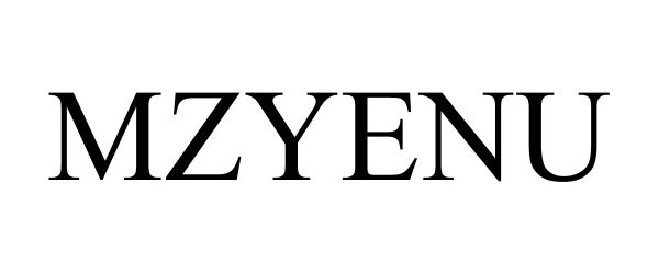 Trademark Logo MZYENU