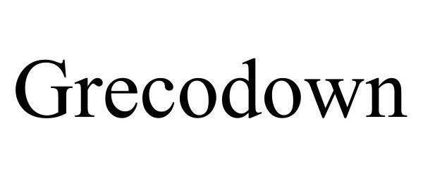 Trademark Logo GRECODOWN