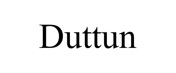 Trademark Logo DUTTUN