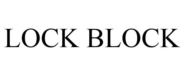 Trademark Logo LOCK BLOCK