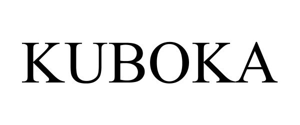 Trademark Logo KUBOKA