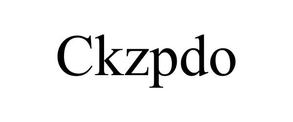 Trademark Logo CKZPDO