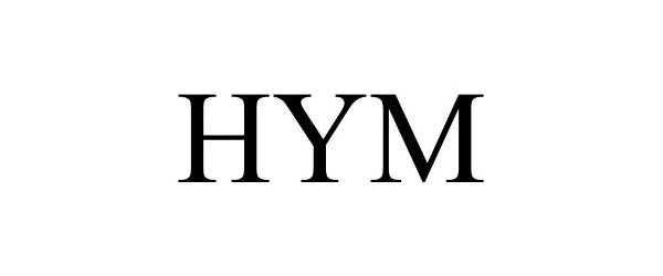 Trademark Logo HYM