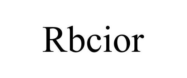 Trademark Logo RBCIOR