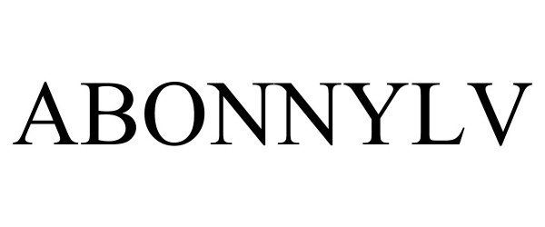 Trademark Logo ABONNYLV