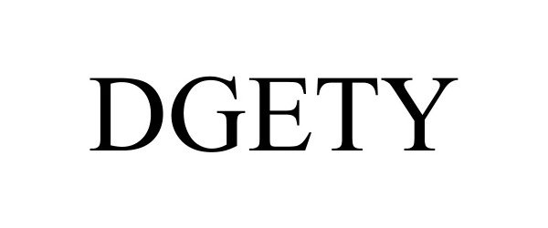 Trademark Logo DGETY