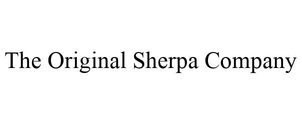 Trademark Logo THE ORIGINAL SHERPA COMPANY