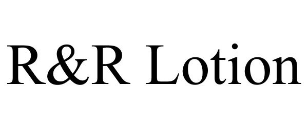 Trademark Logo R&R LOTION