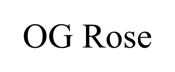 Trademark Logo OG ROSE