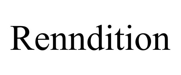 Trademark Logo RENNDITION
