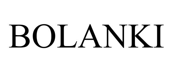 Trademark Logo BOLANKI