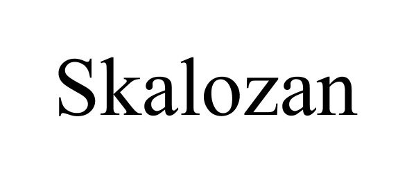 Trademark Logo SKALOZAN