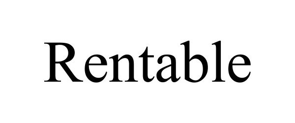 Trademark Logo RENTABLE