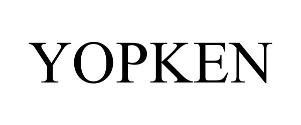 Trademark Logo YOPKEN