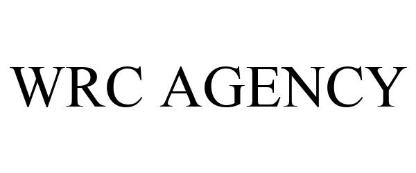 Trademark Logo WRC AGENCY