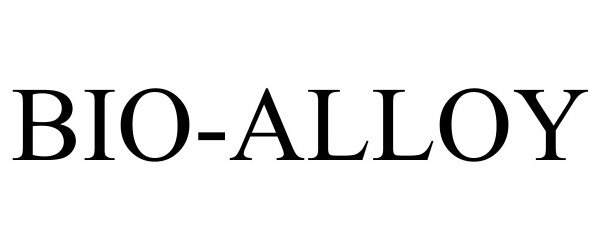 Trademark Logo BIO-ALLOY