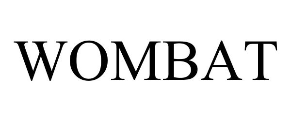 Trademark Logo WOMBAT
