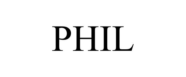 Trademark Logo PHIL