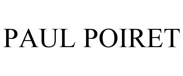 Trademark Logo PAUL POIRET