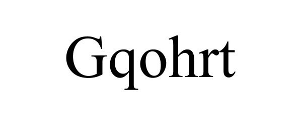 Trademark Logo GQOHRT