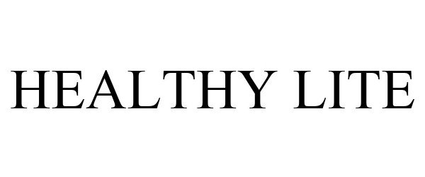 Trademark Logo HEALTHY LITE