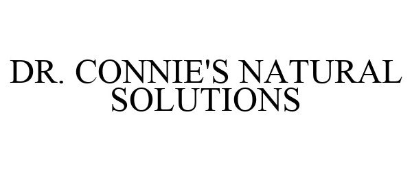  DR. CONNIE'S NATURAL SOLUTIONS