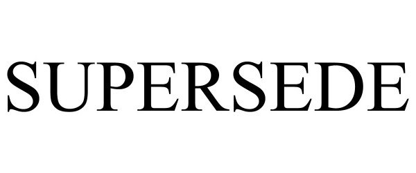 Trademark Logo SUPERSEDE