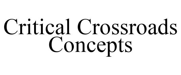  CRITICAL CROSSROADS CONCEPTS