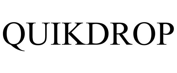 Trademark Logo QUIKDROP