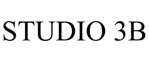 Trademark Logo STUDIO 3B