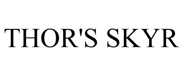 Trademark Logo THOR'S SKYR