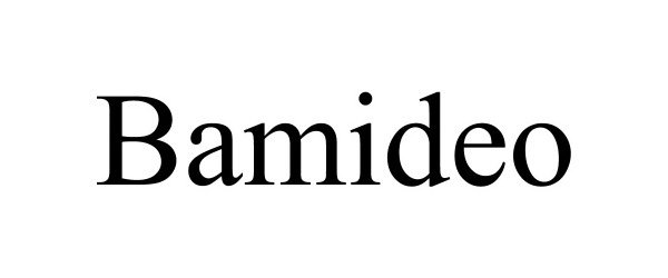 Trademark Logo BAMIDEO