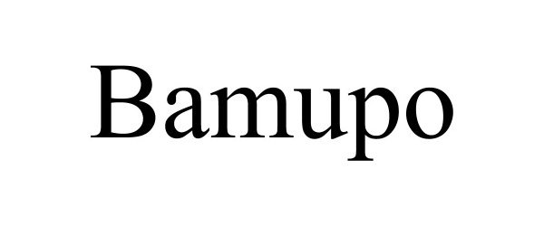 Trademark Logo BAMUPO