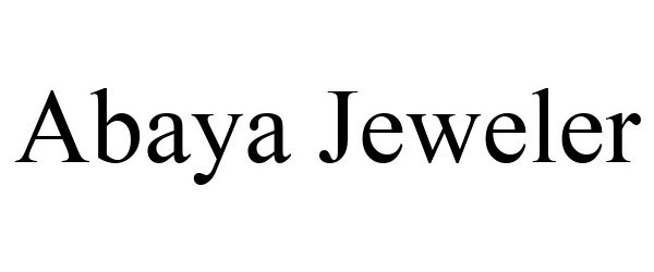  ABAYA JEWELER