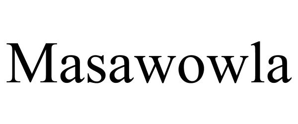Trademark Logo MASAWOWLA