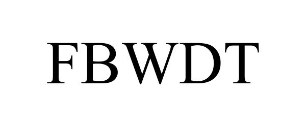Trademark Logo FBWDT