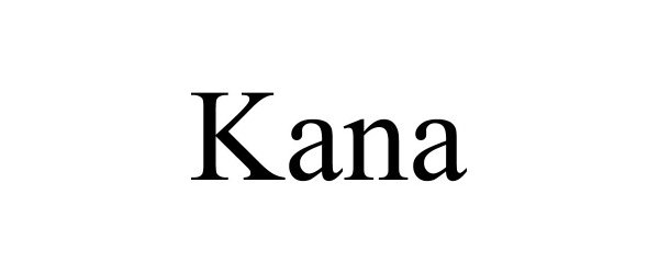 Trademark Logo KANA