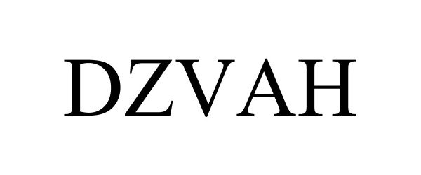 Trademark Logo DZVAH