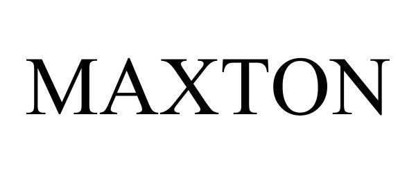 Trademark Logo MAXTON