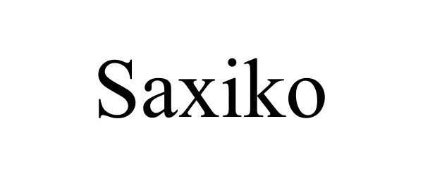Trademark Logo SAXIKO