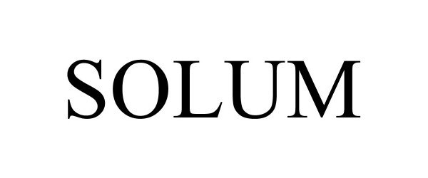 Trademark Logo SOLUM