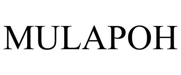 Trademark Logo MULAPOH
