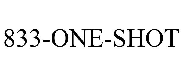 Trademark Logo 833-ONE-SHOT