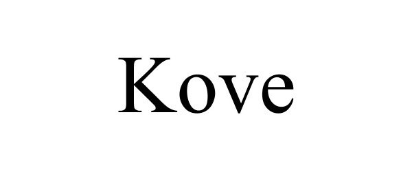 Trademark Logo KOVE