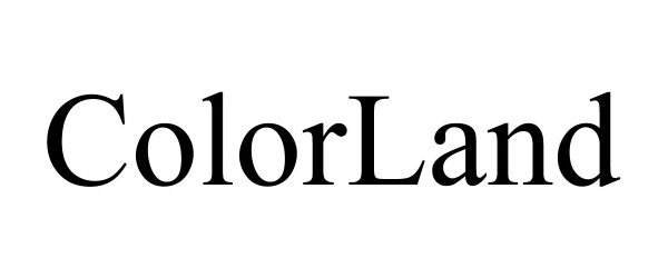 Trademark Logo COLORLAND