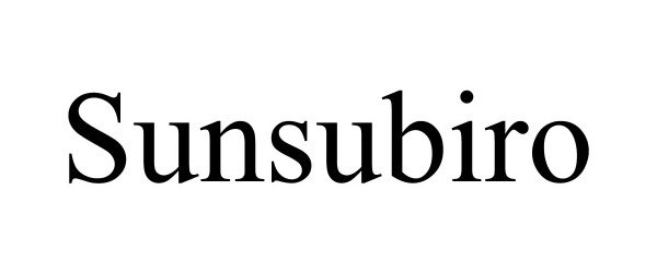 Trademark Logo SUNSUBIRO