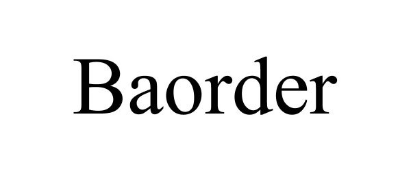 Trademark Logo BAORDER