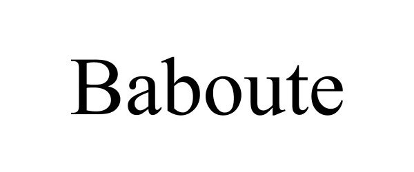 Trademark Logo BABOUTE