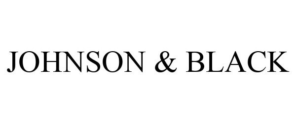 Trademark Logo JOHNSON & BLACK