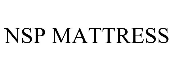 Trademark Logo NSP MATTRESS